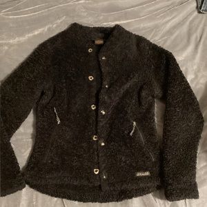 Cute fuzzy Black jacket